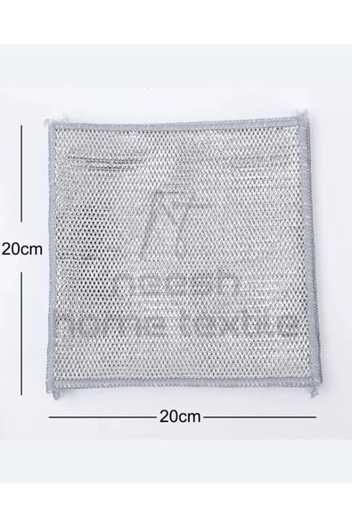 3 Adet Çift Katlı Çizmez Ovma Teli, Inox Tel Bez, Çizmez Bulaşık Teli, Tava Çizmez, Teflon Çizmez - Resim 4