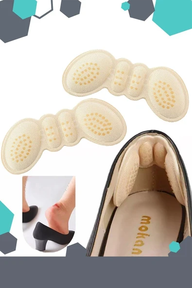 Aveo 2 Adet - 4 Mm Ayakkabı Topuk Vurma Önleyici Ve Daraltma Padi Ayak Arkası Koruma Yara Koruyucu ürün görseli 1
