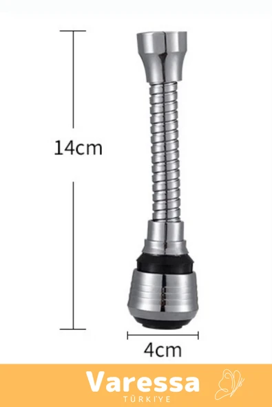 1 Adet Özel Seri Dayanıklı Spiral 360°Dönebilen Hortumlu Esnek Su Tasarruflu 2 Modlu Musluk Başlığı - Resim 2