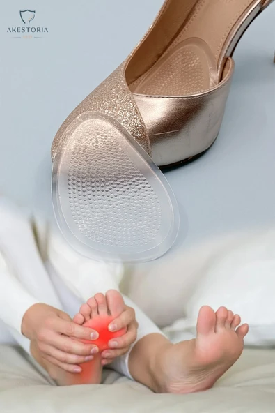 Çift Kaydırmaz Silikon Ayakkabı Tabanlık Ayak Nasır Koruyucu Yapışkanlı Fc-034 ürün görseli 1