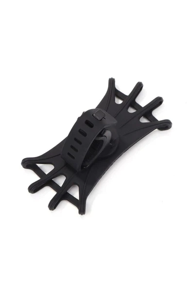 360° Universal Bisiklet Telefon Tutucu Motorsiklet Direksiyon Silikon Gidon Tutucu Aparatı - Resim 3