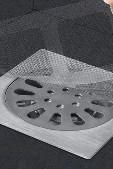 10'lu Lavabo Süzgeci Banyo Gider Kapatıcı Sineklik Tamir Kiti Pratik Banyo Saç Kılı Tutucu - Resim 3