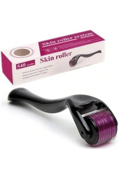 Aveo 1 Adet Dermoroller Çelik Yapılı 540 Iğne 0.5 Mm Derma roller ürün görseli 1