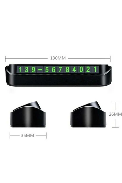 Araba Park Numaratörü Fosforlu - Resim 2