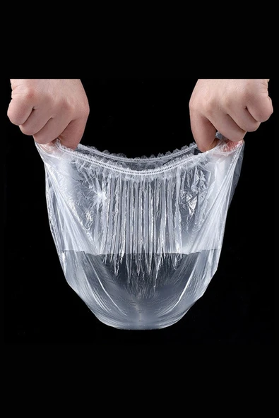 200 Adet Tazelik Koruyucu Tabak Tencere Gıda Bonesi Çok Amaçlı Pratik Kapak Tencere Bonesi - Resim 5