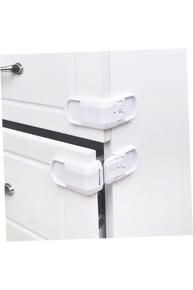 2 Adet Bebek Çocuk Güvenlik Dolap Ve Çekmece Kilidi Çok Amaçlı Çocuk Kilidi - Resim 2