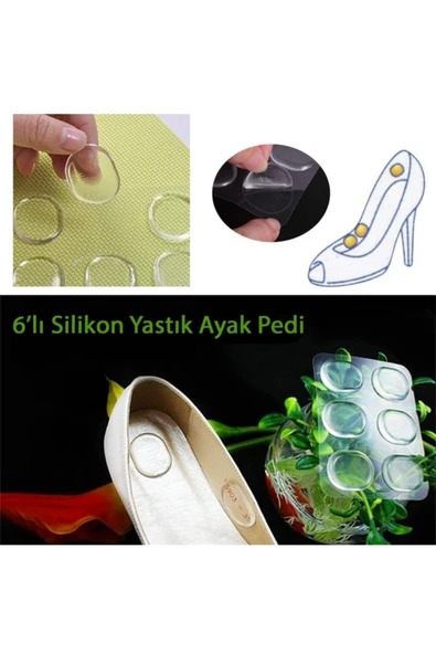 Ayakkabı Parmak Koruyucu Vurma Önleyici Silikon Yastık Ayak Pedi - Resim 3