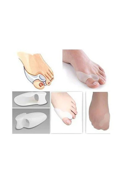 2'li Set Ayak Parmak Bunyon Kemik Koruyucu Makaralı Halluks Valgus - Resim 3