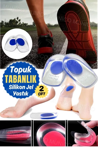 2 Çift Jel Güçlendirici Calcaneenne Ağrı Ağrısı Ayak Tabanı Topuk Tendonit Ortopedik Yastık - Resim 5