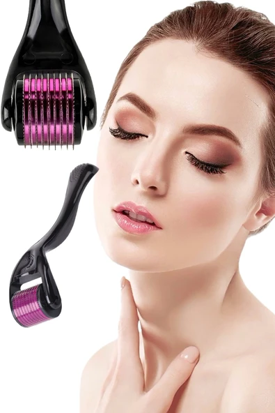 1 Mm Dermaroller Köseler Için Sakal Çıkartıcı Serumsuz Sakal Gürleştirici Mikro Yüz Masaj Iğne - Resim 3