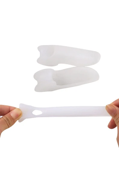 Ayak Sağlığı Için Ayak Serçe Parmak Makaralı Bunyon Koruyucu Beyaz 1 Çift - Resim 6