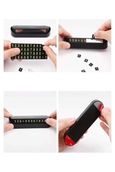 Araç Içi Lüx Fosforlu Kapanabilen Park Telefon Numaratörü - Resim 2