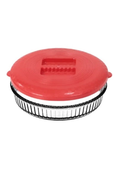 Borcam Kapağı Kırmızı Renk Sızdırmaz Yapılı Dikdörtgen ve Yuvarlak Kaplarla Uyumlu Mikrodalga ve Bul - Resim 3