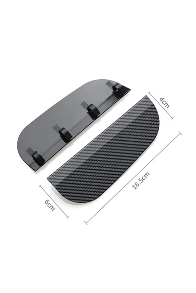 Araba Ayna Yağmur Koruyucu Siper Karbon Desenli 2 Adet - Resim 5
