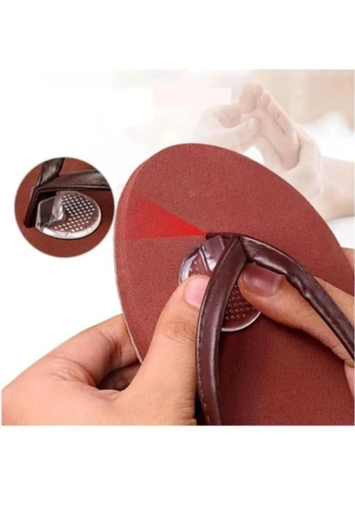 2 li Yumuşak Esnek Parmak Arası Terlik Vurma Koruyucu Silikon Jel Ped - Resim 5