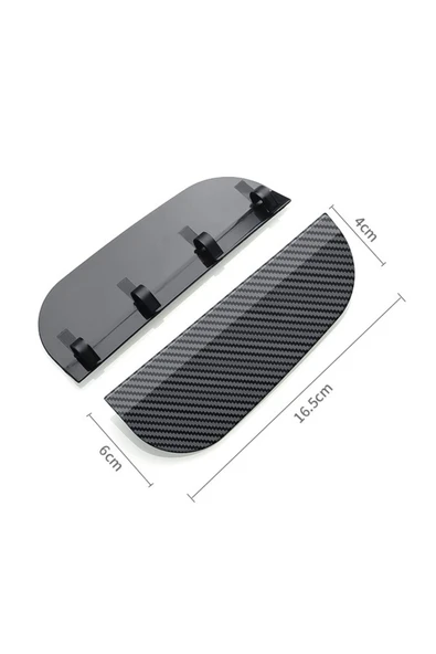 Araba Ayna Performansını Arttıran Yağmur Koruyucu Siper Karbon Desenli 2 Adet - Resim 5