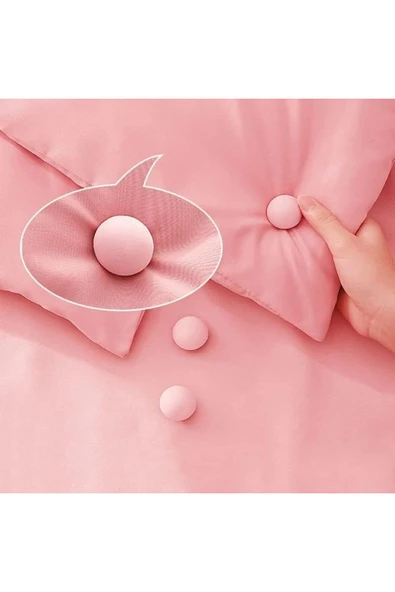 acelya Yorgan Sabitleyici, Mantar Şekilli Aşınmaya Dayanıklı Yorgan Klipsi 4 Adet (Mavi) Star S - Resim 3