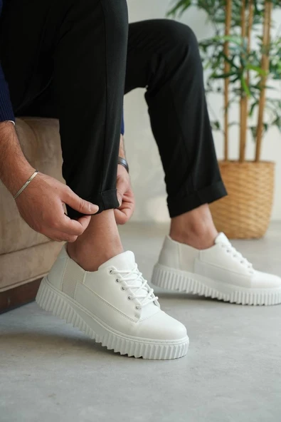 KB-X516 Kuback Beyaz Cilt Günlük Erkek Ayakkabı ürün görseli