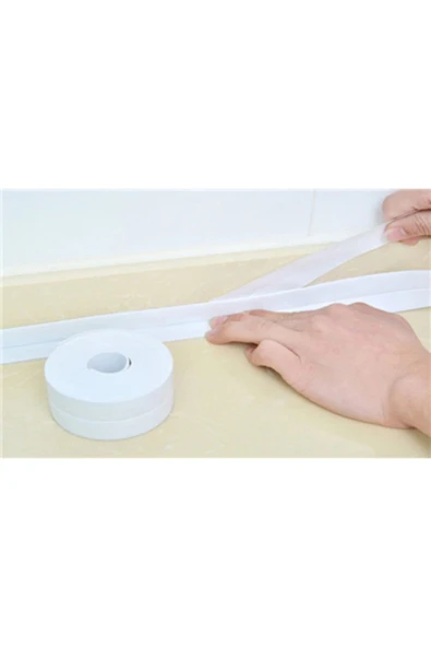 Beyaz Su Sızdırmaz Lavabo Kenar Bandı 3.2 m ürün görseli 1