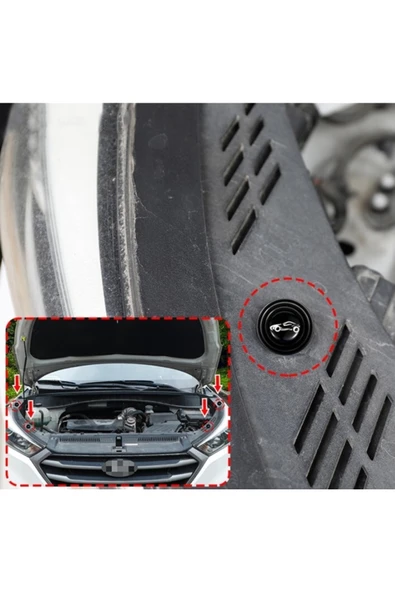 10 Adet Oto Kapı Stoperi Araç Otomobiller Kapı Çarpma Önleyici Araba Kapı Ses ve Darbe Emici Pad - Resim 5