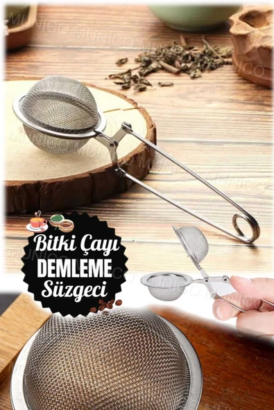 Bitki Çayı Demleme Süzgeci Çay İçin Çay Süzgeci – Kakao Pudra ve Şeker Eleği ile Çok Amaçlı Kullanım - Resim 6
