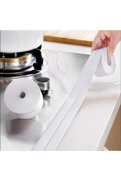 Banyo Küvet Lavabo Sızdırmaz Izolasyon Bant Beyaz - Resim 3