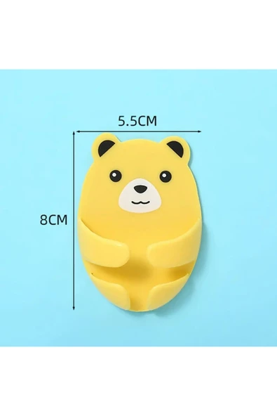 Ayıcık Desenli Sevimli Fiş Tutucu - Resim 3