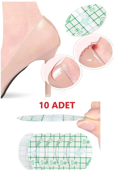 Ayakkabı Vurma ve Tahriş Önleyici Ve Su Geçirmez Bant 10lu Paket - Resim 3