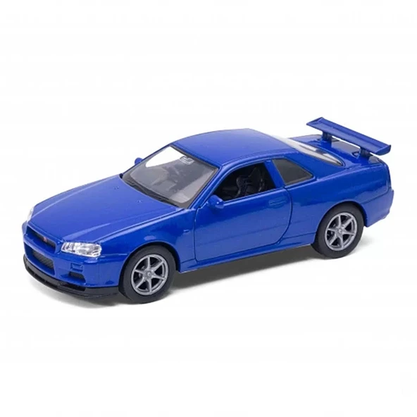 Welly 1:32 Nissan Skyline GTR R34 Çek Bırak Araba - 1