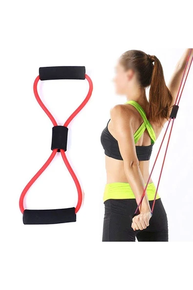 8 Şekil Egzersiz Direnç Lastiği/bandı - Resim 6