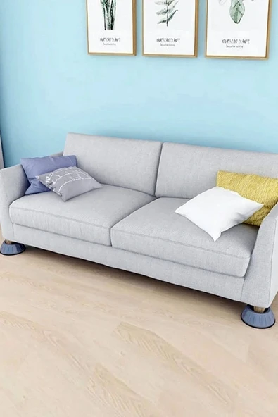 Çamaşır Makinesi Beyaz Eşya Ayaklığı Titreşim Önleyici Kaydırmaz Vantuzlu Stoperset 4adet - Resim 3