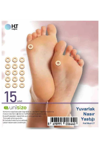 15 Adet Yuvarlak Nasır Koruyucu Yastık ürün görseli 1