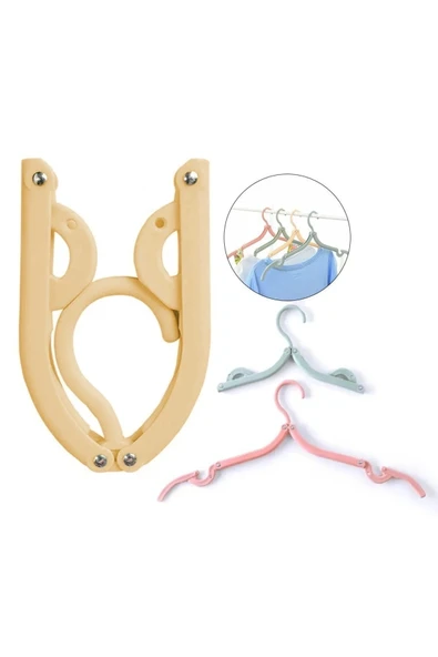 5 Adet Portatif  Katlanabilir Seyahat Askısı Elbise Askısı TAŞINABİLİR ASKILIK ürün görseli 1