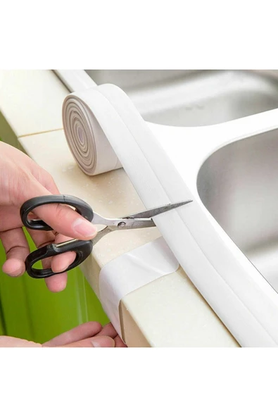 2 Adet 6.4 Metre Su Sızdırmaz Bant Mutfak Banyo Duvar Bandı - Resim 5