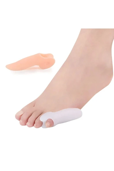 2 Adet Ayak serçe parmak makarası, koruyucu ve düzeltici kemik destek aparatı - Resim 2