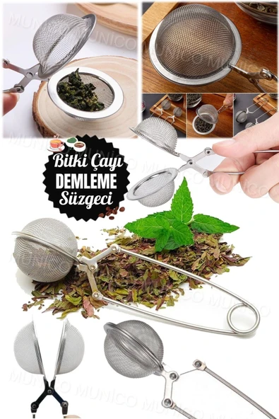 Bitki Çayı Demleme Süzgeci Çay İçin Çay Süzgeci – Kakao Pudra ve Şeker Eleği ile Çok Amaçlı Kullanım ürün görseli 1