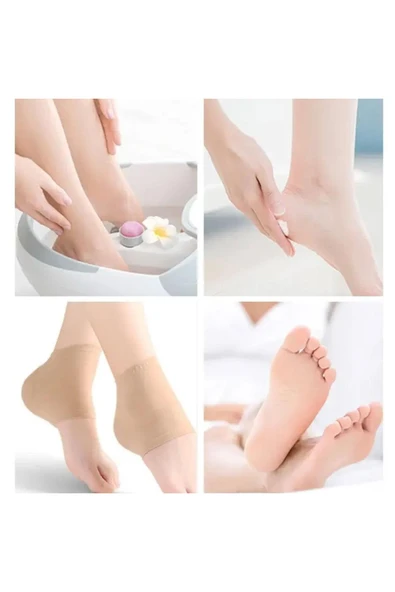 Ayak Bakımı -topuk Çatlak Kremi Çorabı - Silikon Topuk Nemlendirici Çorap - 2
