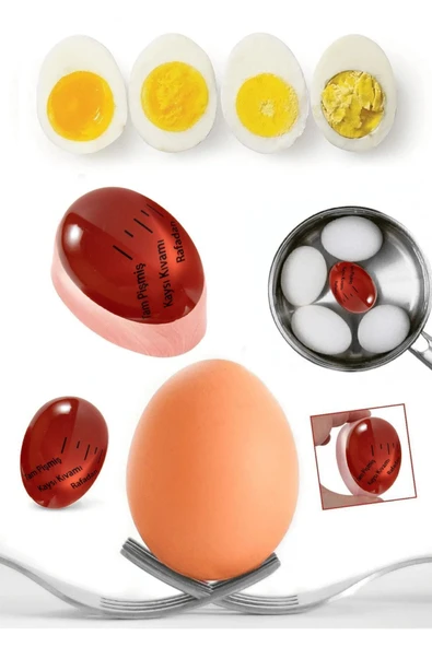 1 Adet Yumurta Haşlama Ve Pişirme Aparatı Zamanlayıcı Dublör Yumurta Egg Timer ürün görseli 1