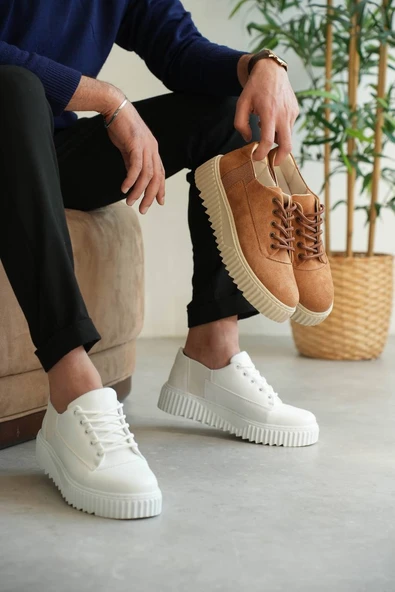 KB-X516 Kuback Beyaz Cilt Günlük Erkek Ayakkabı - Resim 2