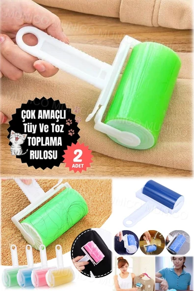2 Adet Giysi Tüy Kıl Sökücü Kedi Saç Pet Saç Çıkarıcı Yıkanabilir Giysiler Yapışkan Rulo Kanepe Toz - Resim 4