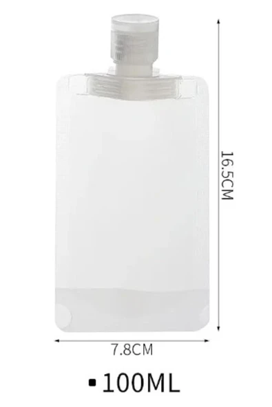 3 Adet 100ml Krem Şampuan Kabı Tekrar Kullanılabilir Set - 4