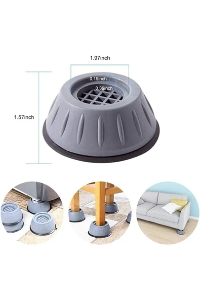 Çamaşır Makinesi Titreşim Engelleyici Set 24242409187 - Resim 3