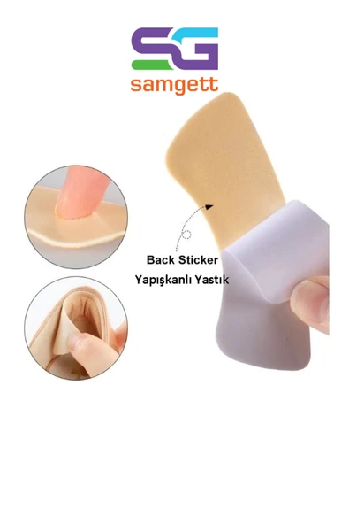 5 MM TEN RENGİ AYAKKABI TOPUK VURMA ÖNLEYİCİ VE DARALTMA PEDİ SETİ - 2