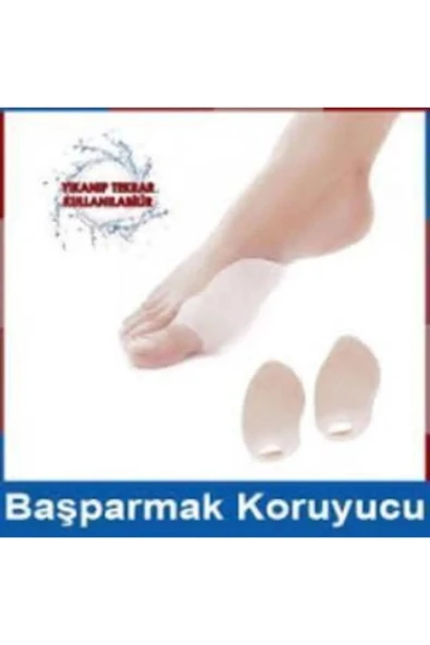 Ayak Baş Parmak Bunyon Koruyucu Makarasız Halluks Valgus Silikon Yara Nasır Set 2 Li Başparmak - Resim 6