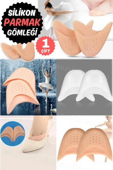 1 Çift Kalite Silikon Parmak Gömleği Ayak Parmak Koruyucu Tüm Parmakları Kapatan Ayak Bunyon Gömlek - 5