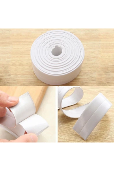 2 Adet 6.4 Metre Su Sızdırmaz Bant Mutfak Banyo Duvar Bandı - Resim 6