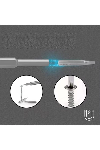 25 Parça Çok Fonksiyonlu Hassas Tornavida Seti – Telefon Tablet Elektronik Tamir Tornavida Seti - Resim 4