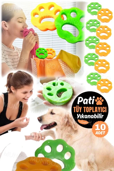 10 Adet Pet Kürk Toz Filtrele Tiftik Pati Tasarımlı Tüy Toplama Evcil Hayvan Tüy Toplayıcı Uzun Süre ürün görseli 1