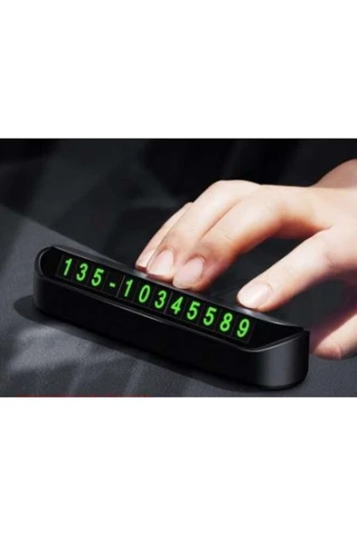 Araç Park Telefon Numaratör Torpido Üstü Aç Kapa Fosfor Numaratik - Resim 2