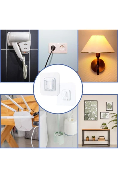 1 Set Geçmeli Klips Eşya Sabitleme Askısı Tablo Ayna Resim Sabitleme Aparatı - Resim 2